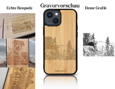 INDIVIDUELL iPhone 13 Bambus-Kunststoff